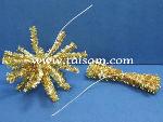 TS61004SBGOL 2x25CM METALLIC STEM GOLD STATBURST 