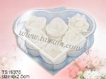TS19075 4 X 2.5CM WEDDING CANDLE SET (A)