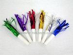 TS68001 8CM FOIL FRINGES W 2.5" WHISTLE